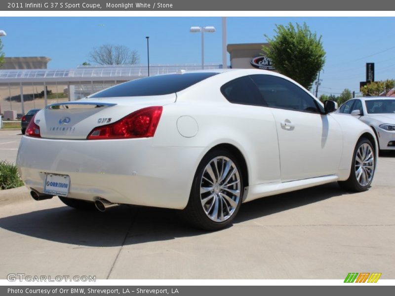 Moonlight White / Stone 2011 Infiniti G 37 S Sport Coupe