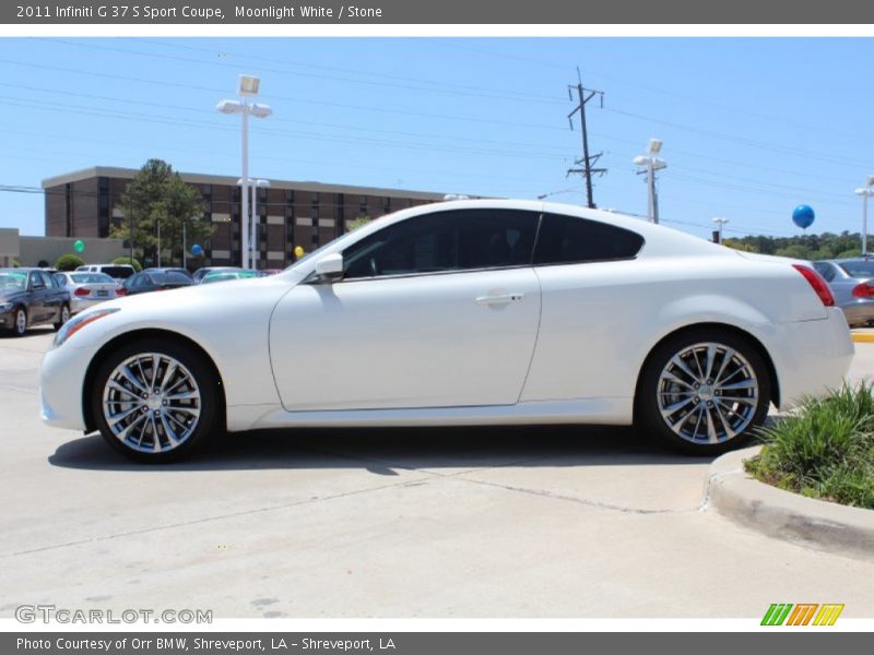Moonlight White / Stone 2011 Infiniti G 37 S Sport Coupe