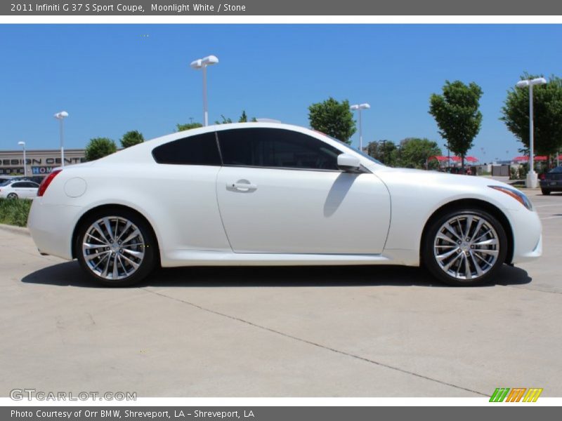 Moonlight White / Stone 2011 Infiniti G 37 S Sport Coupe