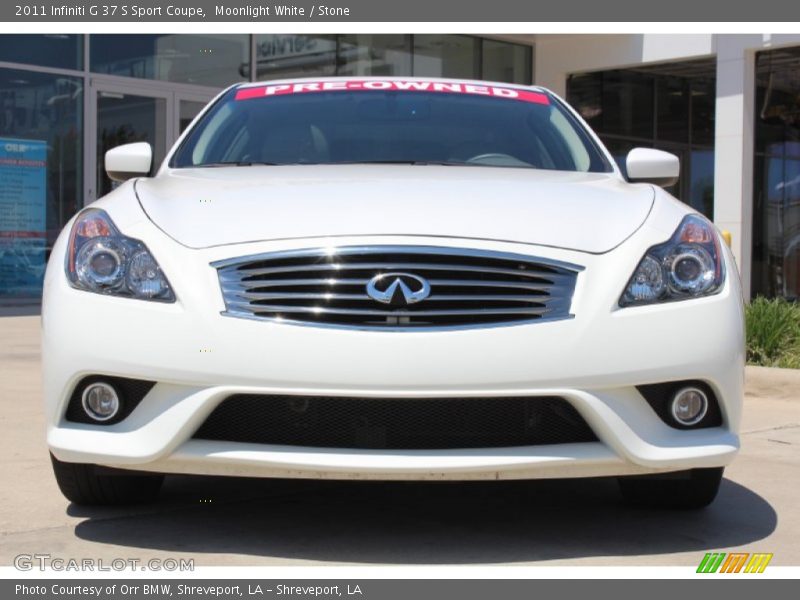 Moonlight White / Stone 2011 Infiniti G 37 S Sport Coupe