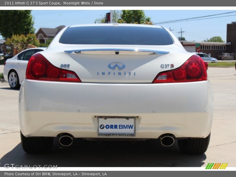 Moonlight White / Stone 2011 Infiniti G 37 S Sport Coupe
