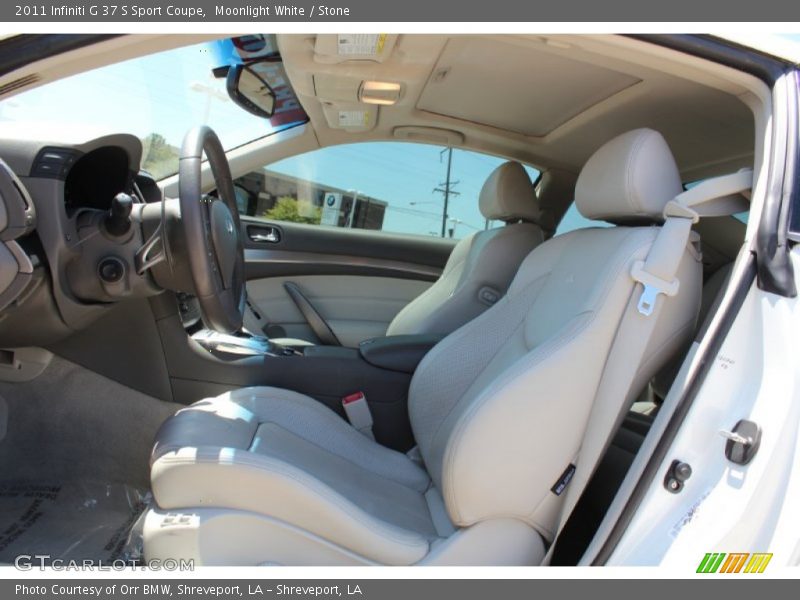 Moonlight White / Stone 2011 Infiniti G 37 S Sport Coupe