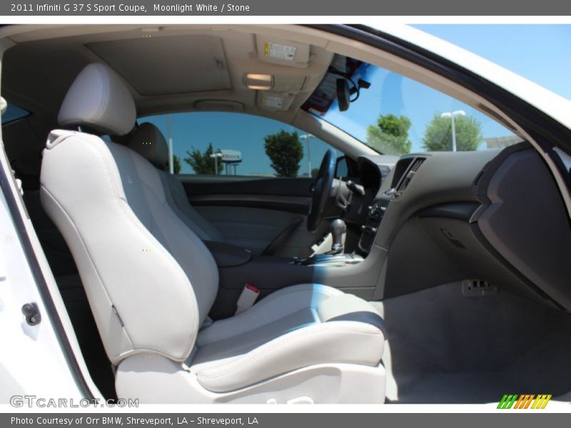 Moonlight White / Stone 2011 Infiniti G 37 S Sport Coupe