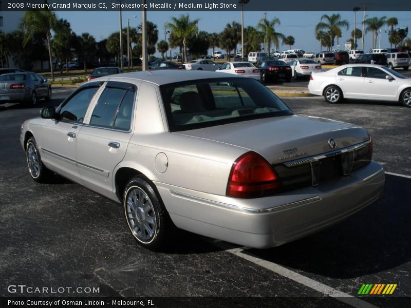 Smokestone Metallic / Medium Light Stone 2008 Mercury Grand Marquis GS