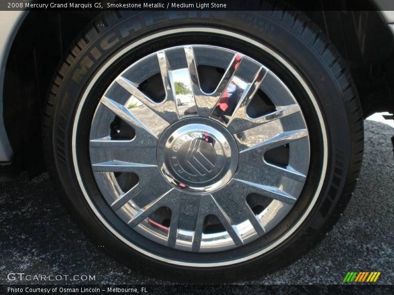 Smokestone Metallic / Medium Light Stone 2008 Mercury Grand Marquis GS