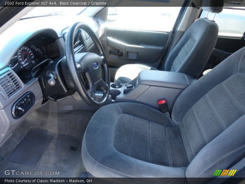 Black Clearcoat / Graphite 2002 Ford Explorer XLT 4x4