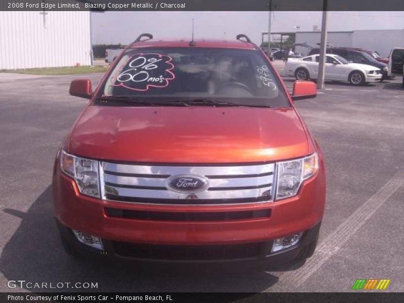 Blazing Copper Metallic / Charcoal 2008 Ford Edge Limited
