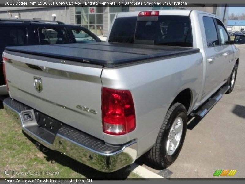 Bright Silver Metallic / Dark Slate Gray/Medium Graystone 2011 Dodge Ram 1500 SLT Crew Cab 4x4