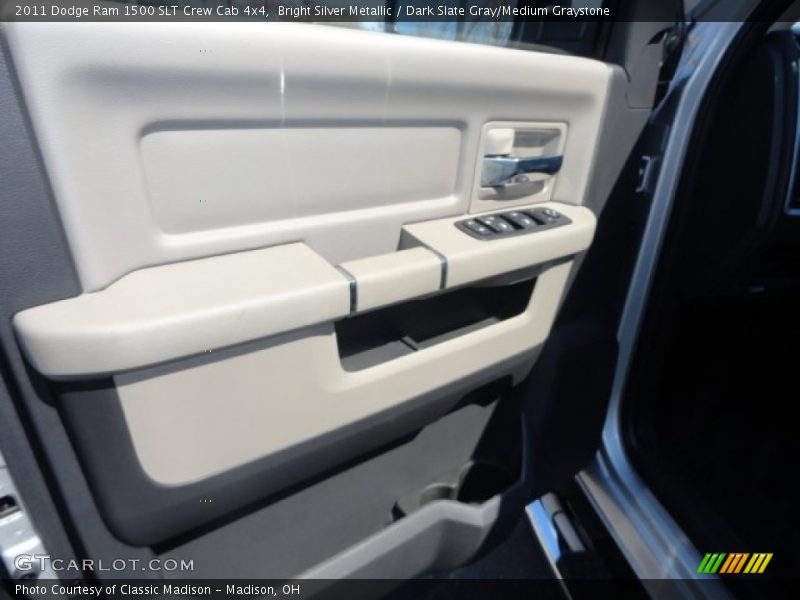 Bright Silver Metallic / Dark Slate Gray/Medium Graystone 2011 Dodge Ram 1500 SLT Crew Cab 4x4