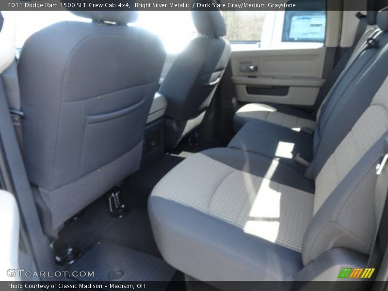 Bright Silver Metallic / Dark Slate Gray/Medium Graystone 2011 Dodge Ram 1500 SLT Crew Cab 4x4