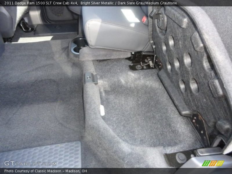 Bright Silver Metallic / Dark Slate Gray/Medium Graystone 2011 Dodge Ram 1500 SLT Crew Cab 4x4