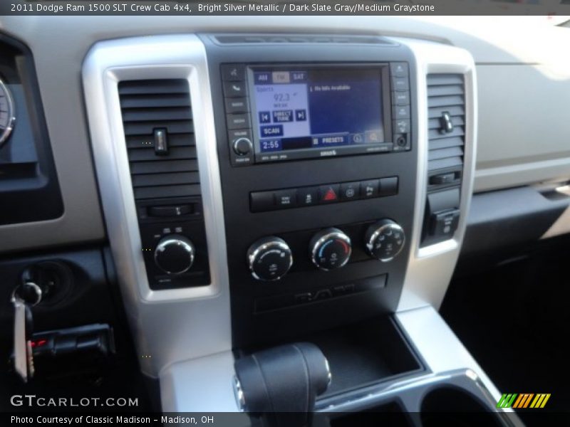 Bright Silver Metallic / Dark Slate Gray/Medium Graystone 2011 Dodge Ram 1500 SLT Crew Cab 4x4