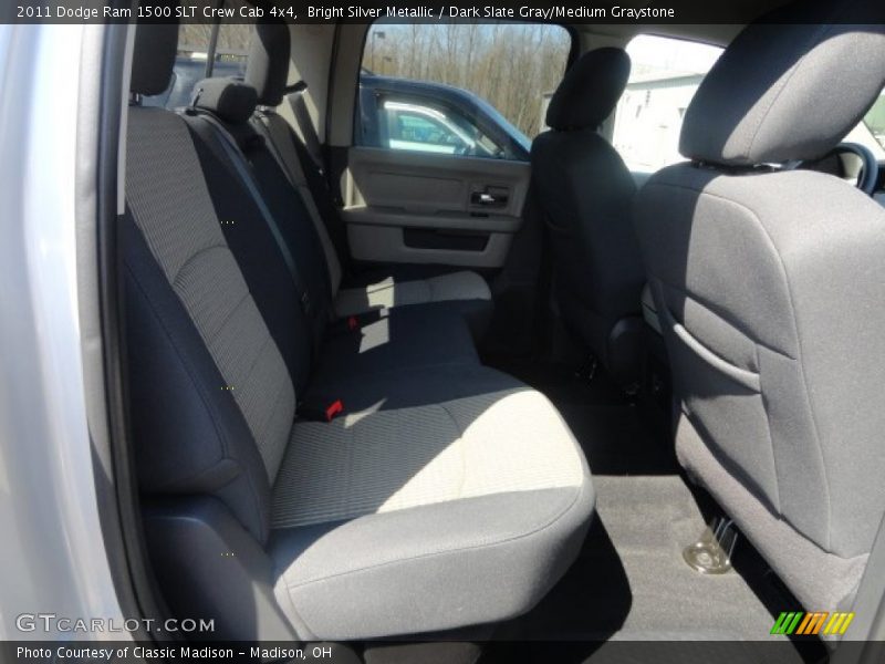Bright Silver Metallic / Dark Slate Gray/Medium Graystone 2011 Dodge Ram 1500 SLT Crew Cab 4x4
