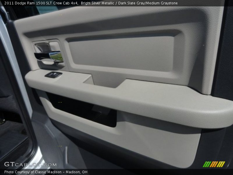 Bright Silver Metallic / Dark Slate Gray/Medium Graystone 2011 Dodge Ram 1500 SLT Crew Cab 4x4