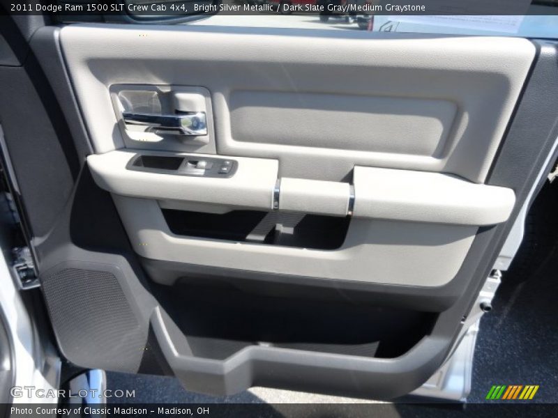 Bright Silver Metallic / Dark Slate Gray/Medium Graystone 2011 Dodge Ram 1500 SLT Crew Cab 4x4