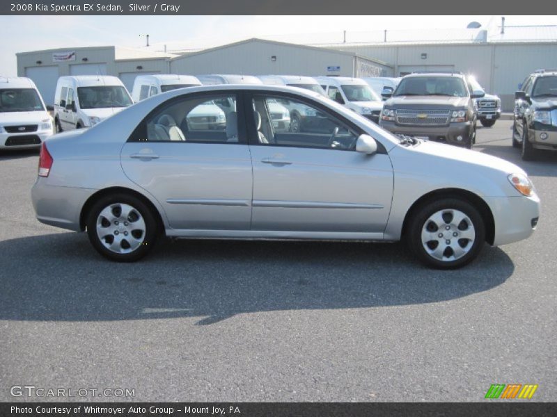 Silver / Gray 2008 Kia Spectra EX Sedan