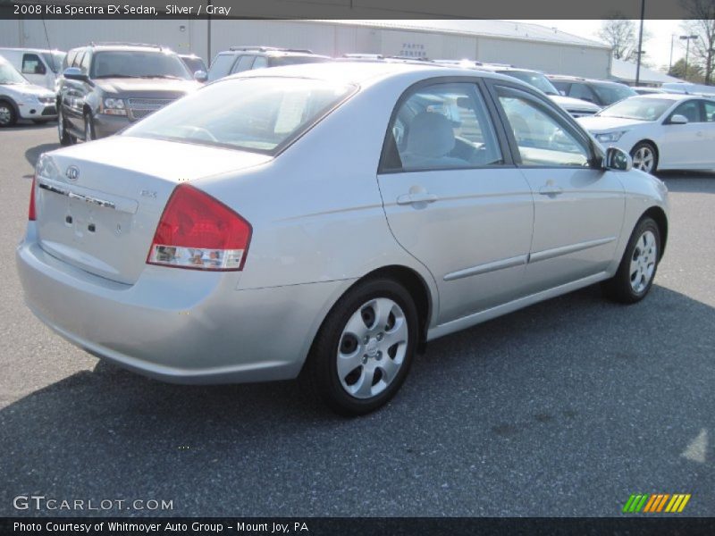 Silver / Gray 2008 Kia Spectra EX Sedan