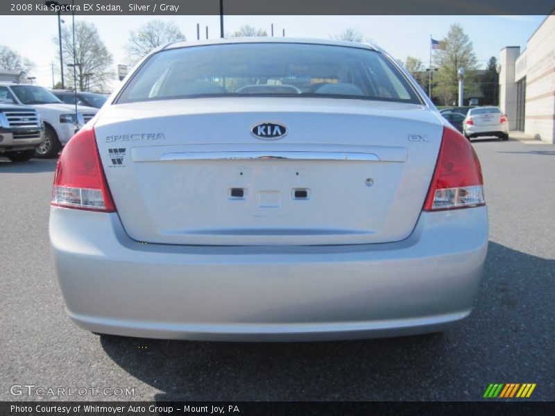 Silver / Gray 2008 Kia Spectra EX Sedan
