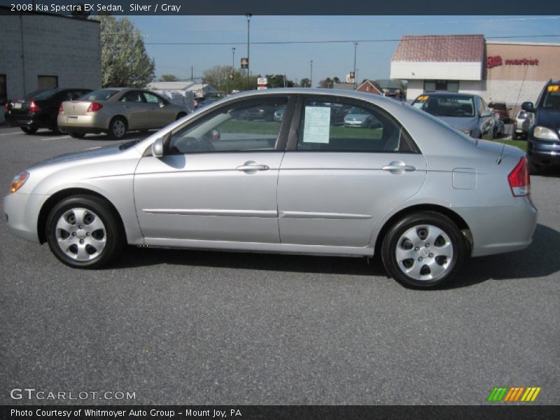 Silver / Gray 2008 Kia Spectra EX Sedan