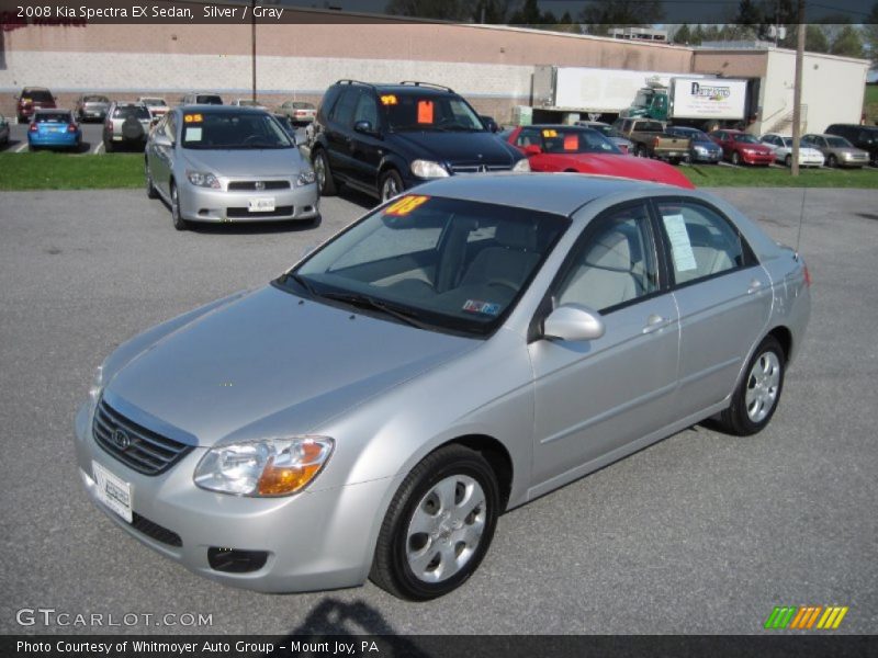 Silver / Gray 2008 Kia Spectra EX Sedan