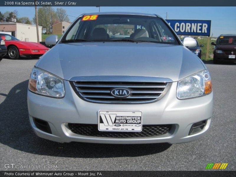 Silver / Gray 2008 Kia Spectra EX Sedan