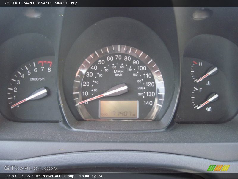 Silver / Gray 2008 Kia Spectra EX Sedan