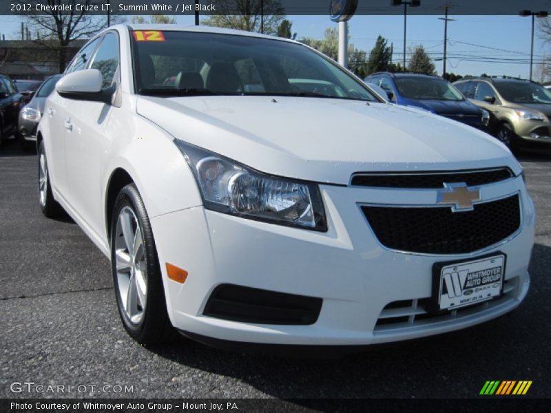 Summit White / Jet Black 2012 Chevrolet Cruze LT