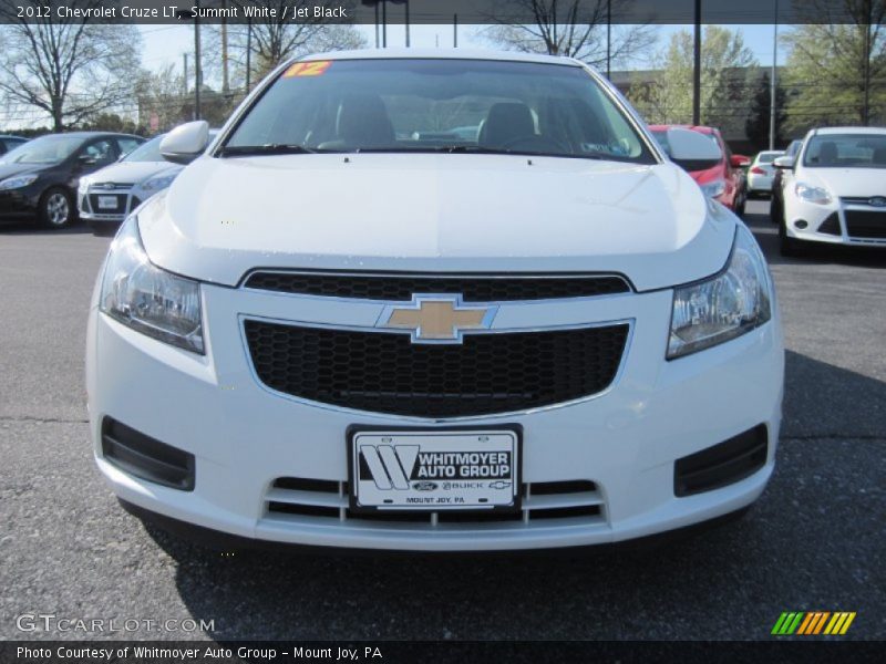 Summit White / Jet Black 2012 Chevrolet Cruze LT
