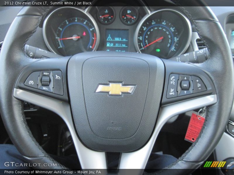 Summit White / Jet Black 2012 Chevrolet Cruze LT
