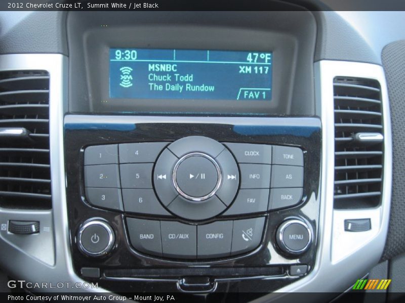 Summit White / Jet Black 2012 Chevrolet Cruze LT