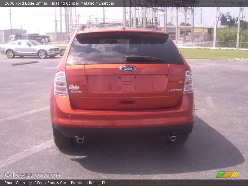 Blazing Copper Metallic / Charcoal 2008 Ford Edge Limited