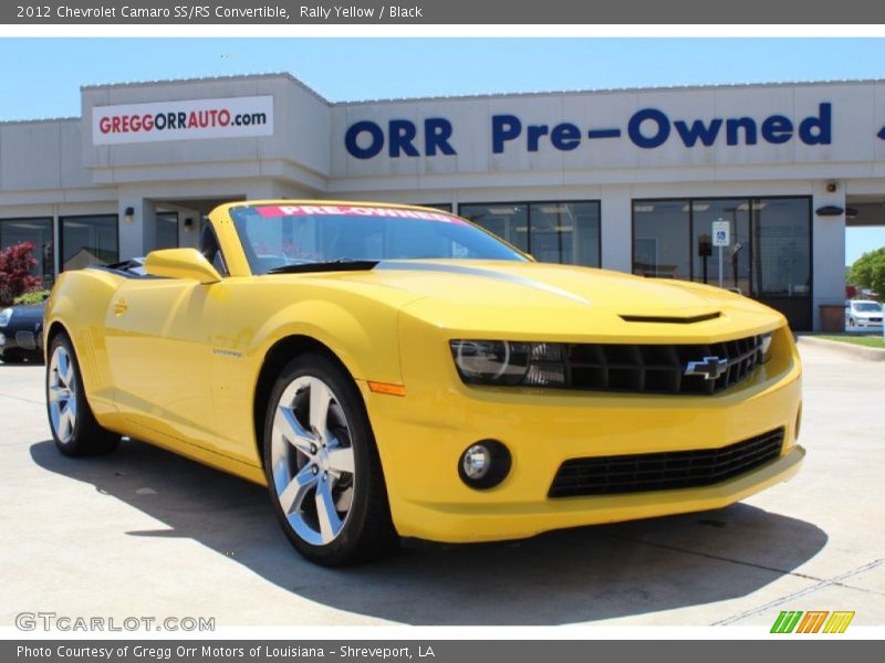 Rally Yellow / Black 2012 Chevrolet Camaro SS/RS Convertible