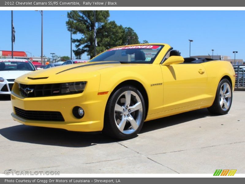 Front 3/4 View of 2012 Camaro SS/RS Convertible