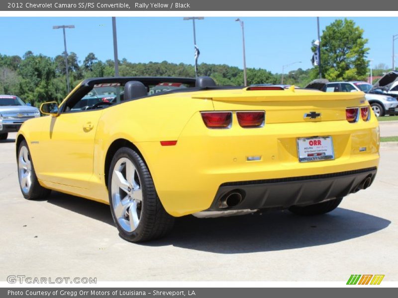 Rally Yellow / Black 2012 Chevrolet Camaro SS/RS Convertible