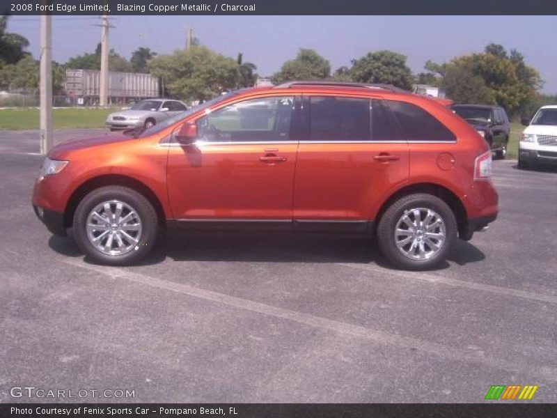 Blazing Copper Metallic / Charcoal 2008 Ford Edge Limited