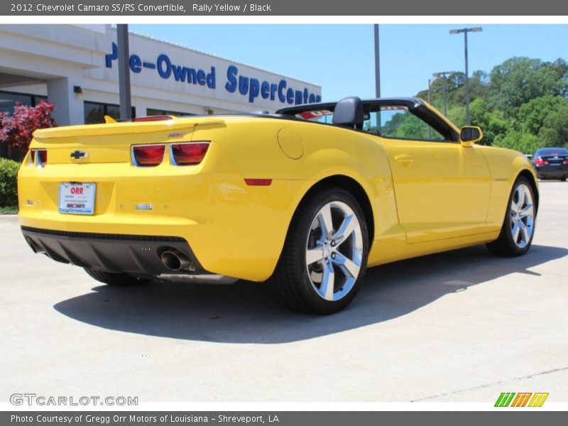 Rally Yellow / Black 2012 Chevrolet Camaro SS/RS Convertible