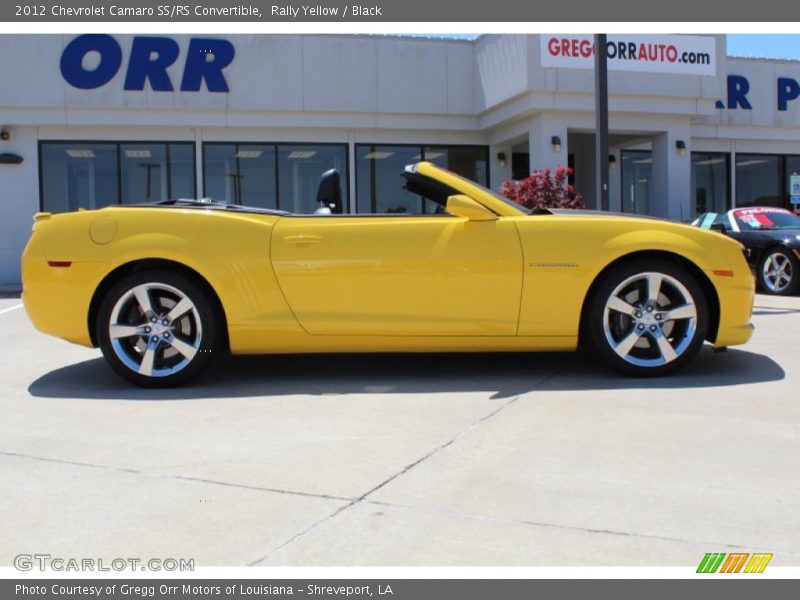 Rally Yellow / Black 2012 Chevrolet Camaro SS/RS Convertible