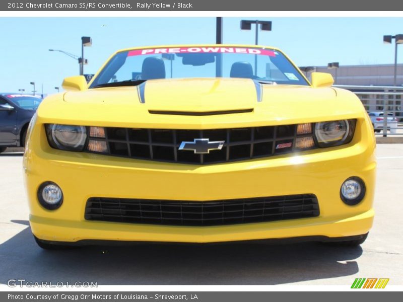 Rally Yellow / Black 2012 Chevrolet Camaro SS/RS Convertible