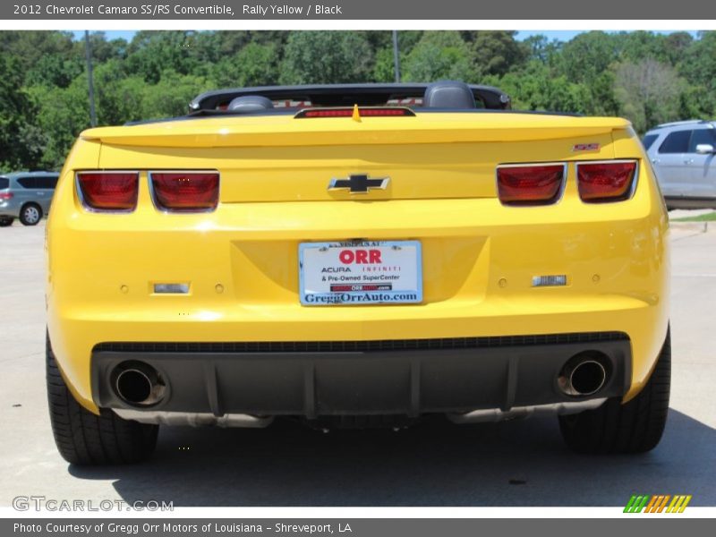 Rally Yellow / Black 2012 Chevrolet Camaro SS/RS Convertible