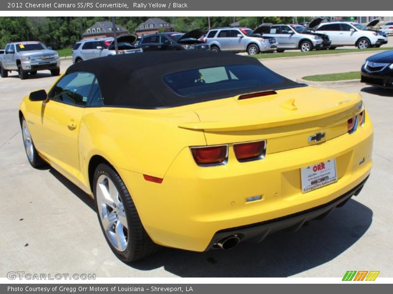 Rally Yellow / Black 2012 Chevrolet Camaro SS/RS Convertible