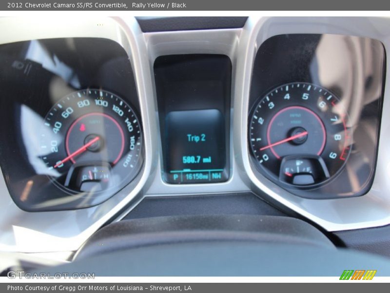 Rally Yellow / Black 2012 Chevrolet Camaro SS/RS Convertible