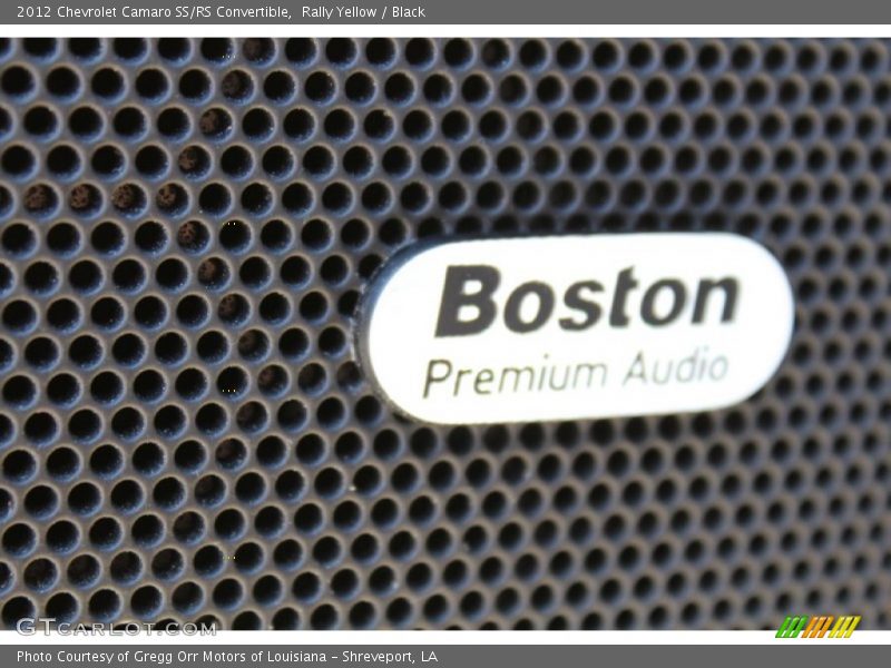 Audio System of 2012 Camaro SS/RS Convertible