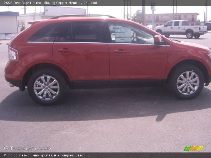Blazing Copper Metallic / Charcoal 2008 Ford Edge Limited