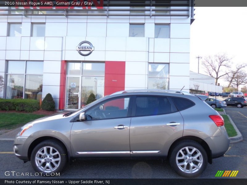 Gotham Gray / Gray 2010 Nissan Rogue S AWD