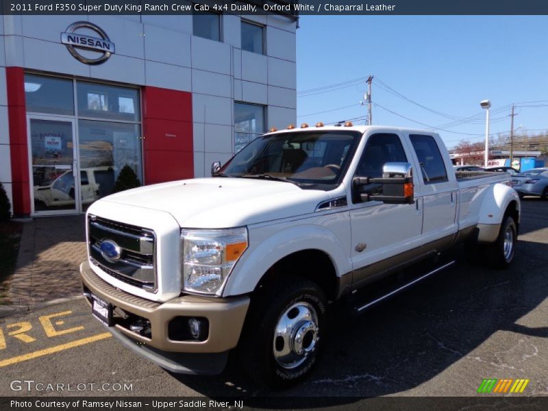 Oxford White / Chaparral Leather 2011 Ford F350 Super Duty King Ranch Crew Cab 4x4 Dually