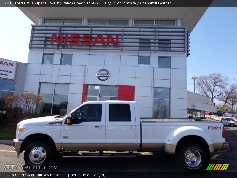 Oxford White / Chaparral Leather 2011 Ford F350 Super Duty King Ranch Crew Cab 4x4 Dually