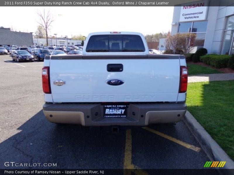 Oxford White / Chaparral Leather 2011 Ford F350 Super Duty King Ranch Crew Cab 4x4 Dually