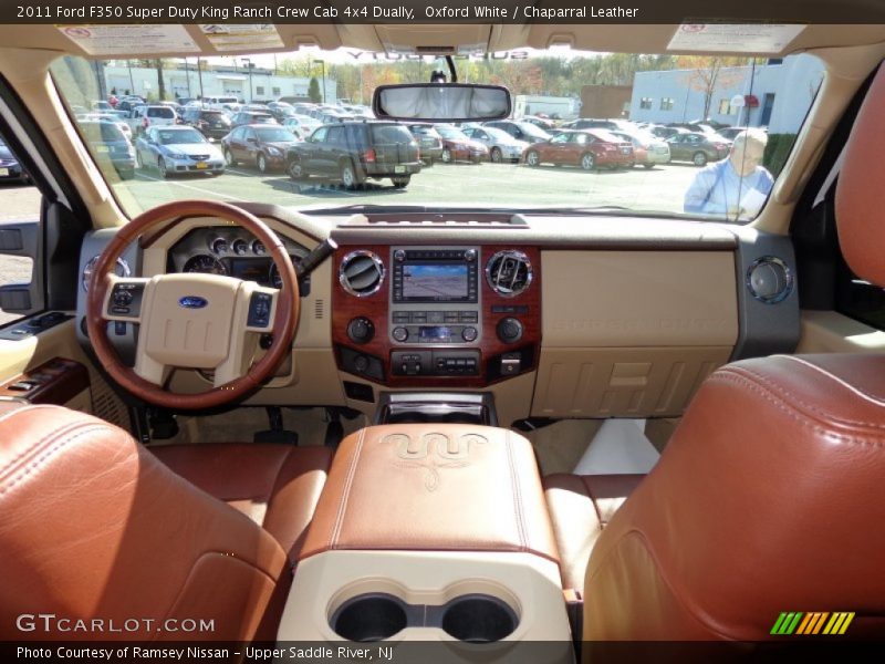 Oxford White / Chaparral Leather 2011 Ford F350 Super Duty King Ranch Crew Cab 4x4 Dually