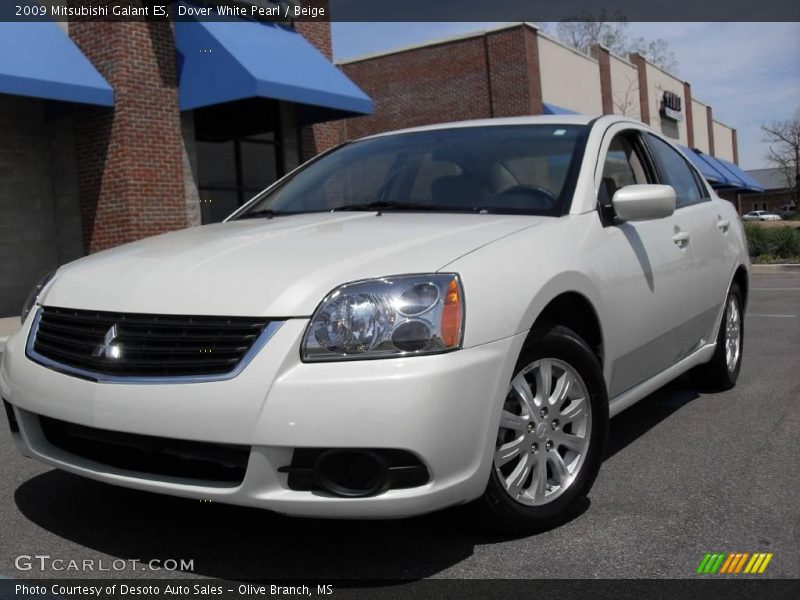Dover White Pearl / Beige 2009 Mitsubishi Galant ES