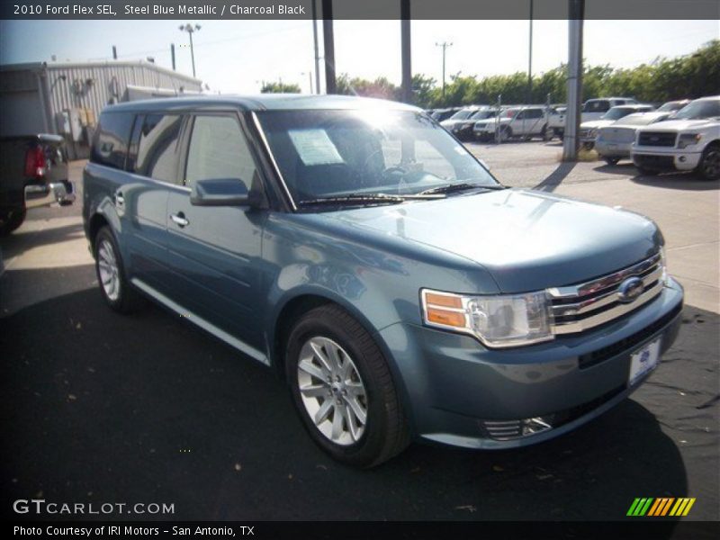 Steel Blue Metallic / Charcoal Black 2010 Ford Flex SEL